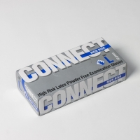 Перчатки латексные High Risk, смотровые, нестерильные, размер L, 50 шт/уп (25 пар), синие