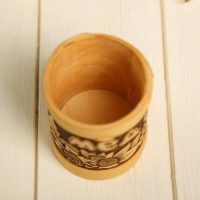 Туес &laquo;Цветочный&raquo;, мёд, 6&times;9,5 см, береста