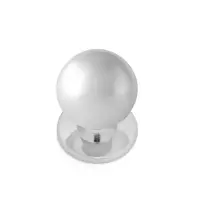 Ручка кнопка ТУНДРА РК008, цвет хром