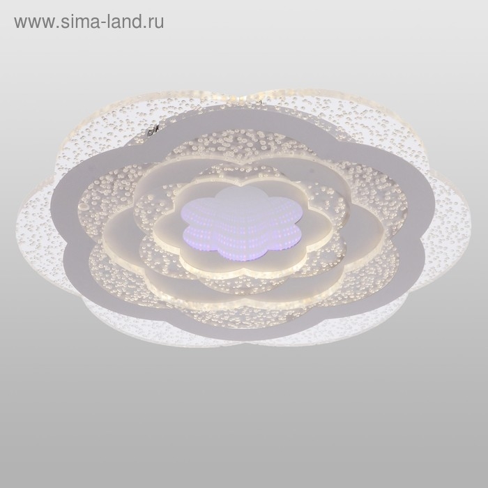 Светильник с ПДУ 660608N LED 160Вт 3 режима 3000-6000К диммер белый 50х50х7,5 см BayerLux