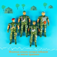 Набор солдатиков &laquo;Спецназ&raquo;, 4 штуки, МИКС
