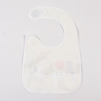 Нагрудник для кормления &laquo;Я люблю есть&raquo; непромокаемый на липучке, с карманом