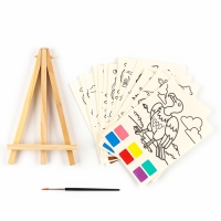 Водная раскраска &laquo;Животные&raquo;, с кисточкой и мольбертом, виды МИКС