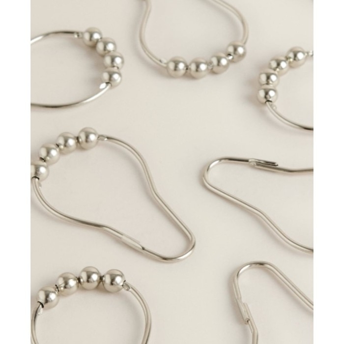 Набор крючков для штор Доляна, 12 шт, цвет хромированный