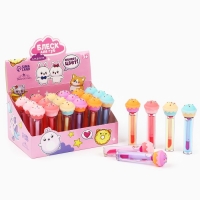 Детский блеск для губ &laquo;Пироженка&raquo;, 8 мл, МИКС