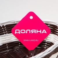 Корзинка для подачи Доляна &laquo;Овал. Шоко&raquo;, 26&times;14&times;6 см