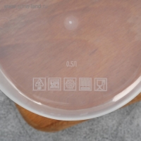 Ланч-бокс круглый &laquo;Вкусно&raquo;, 500 мл