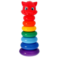 Пирамидка 7 колец &laquo;Котик&raquo;