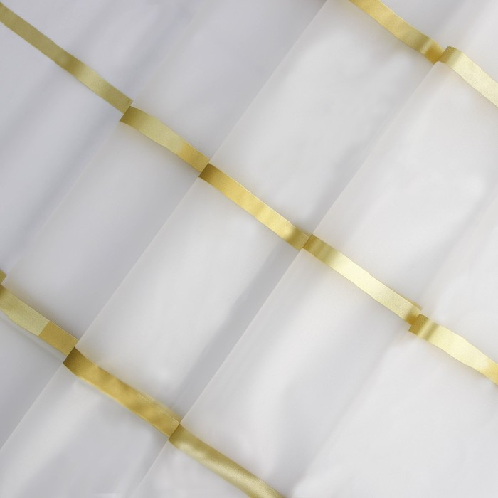 Штора для ванны Доляна &laquo;Лайн&raquo;, 180&times;180 см, EVA, цвет белый