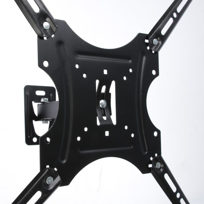 Кронштейн Luazon KrON-78, для ТВ, наклонно-поворотный, 14-52", 60-250 мм от стены, чёрный