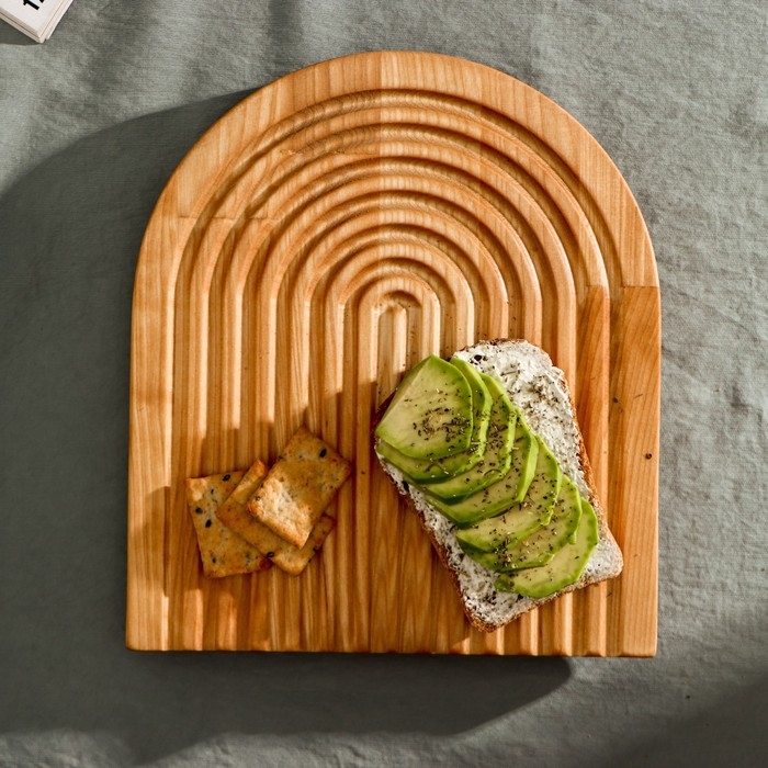 Доска разделочная для подачи и сервировки Adelica, 25&times;22&times;1,8 см, берёза