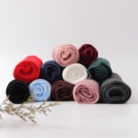 Кружевная эластичная ткань, 180 мм &times; 2,7 &plusmn; 0,5 м, цвет бордовый