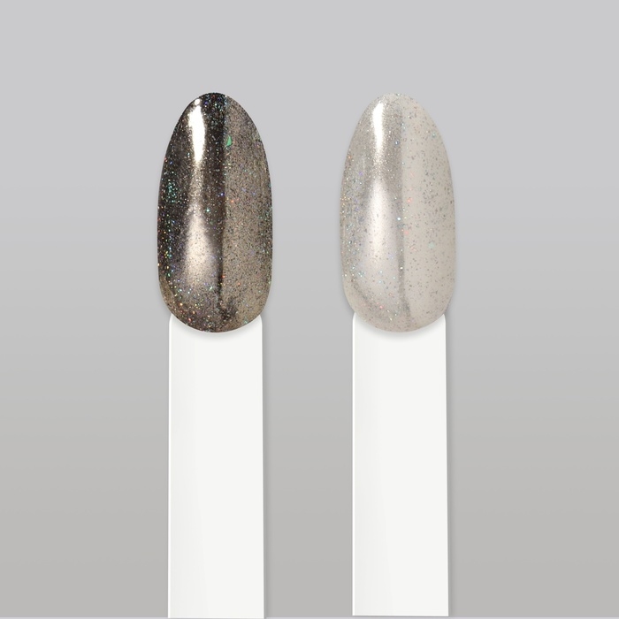 Втирка для ногтей, с аппликатором, цвет голография