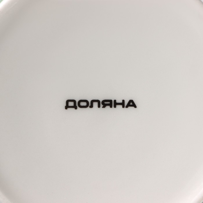 Кружка фарфоровая Доляна &laquo;Защитнику&raquo;, 340 мл, цвет зелёный