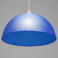 Люстра BayerLux Подвес BayerLuxная "Волна" E27 15Вт синий 40х40х18(+60)см