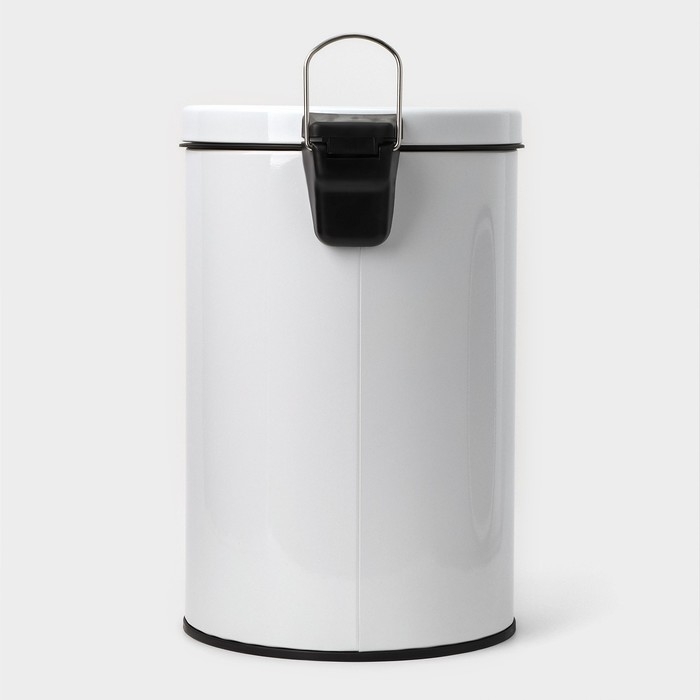 Ведро мусорное с педалью St&ouml;lz, 12 л, нержавеющая сталь, цвет белый