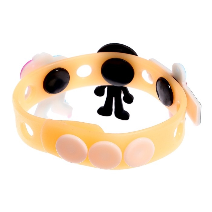 Милый браслетик &laquo;Джибитсы: Космос&raquo;, светящийся, силиконовый