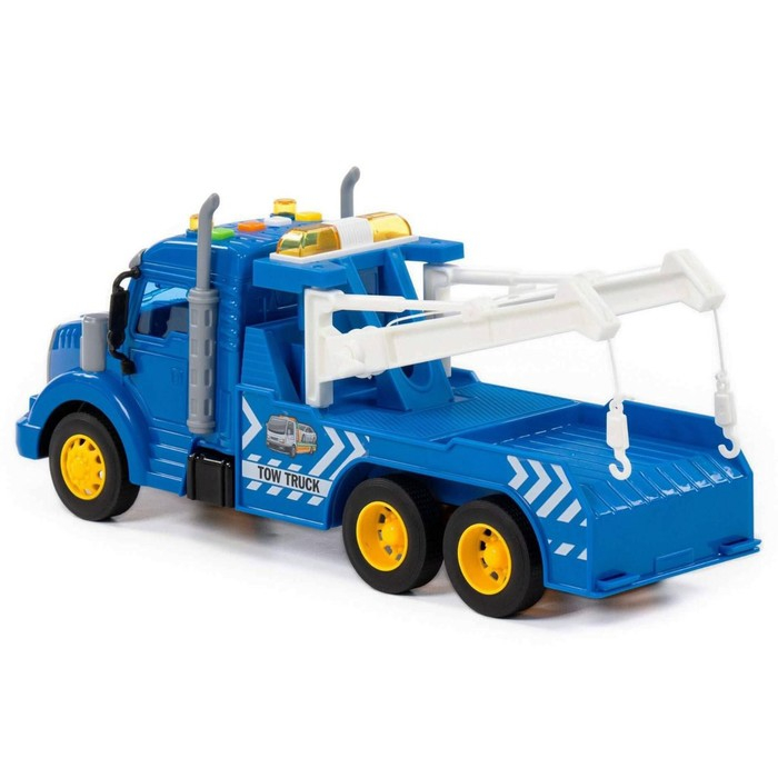 Автомобиль-эвакуатор &laquo;Профи&raquo;, инерционный, со светом и звуком, цвет синий
