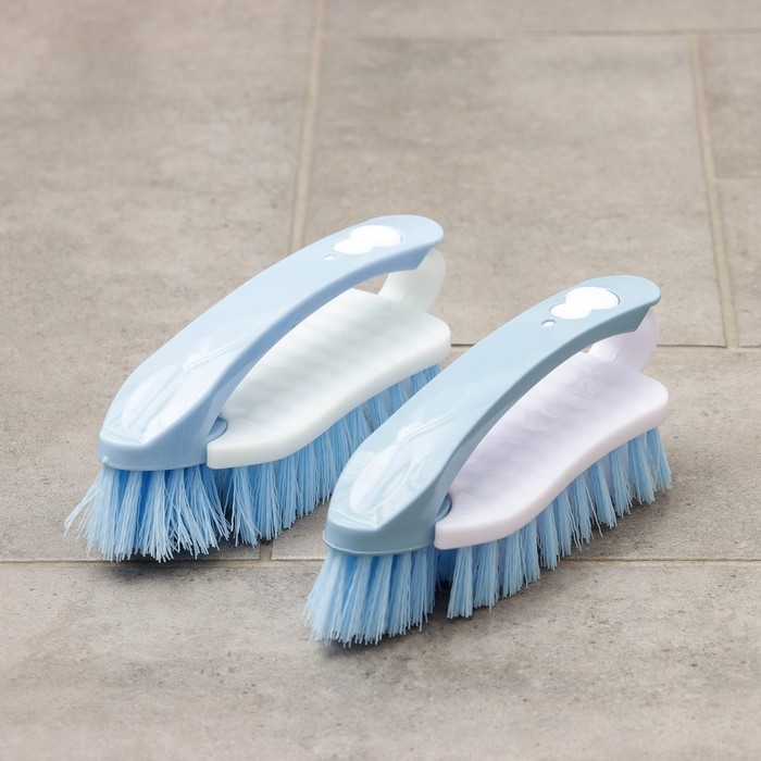 Щётка - утюжок двойная Доляна &laquo;Трансформер&raquo;, 15,5&times;5,5 см, цвет МИКС