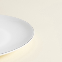 Тарелки SL Home &laquo;Каскарон&raquo;, d=20 см, набор 2 шт, костяной фарфор, белые