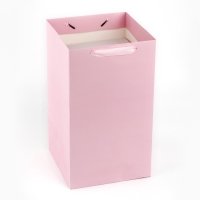 Переноска для цветов с вкладышем для фиксации, &laquo;Подарок для тебя&raquo;, розовый, 35 х 20 х 20 см