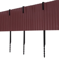 Колышек, h = 40 см, набор 10 шт., чёрный, Greengo