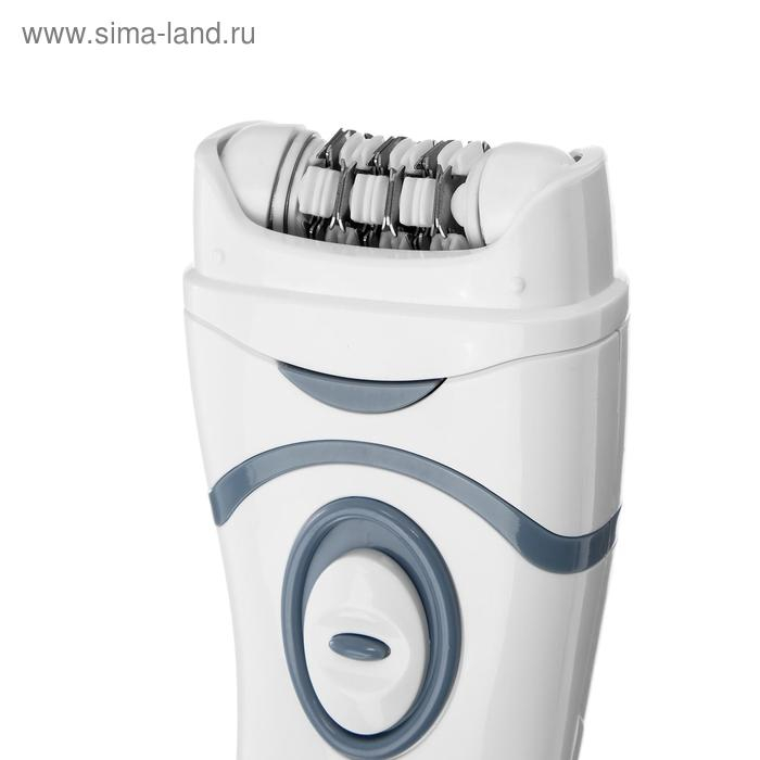 Эпилятор Irit IR-3098, 3 Вт, 2 скорости, 3 насадки, 3ААА (не в комплекте), белый