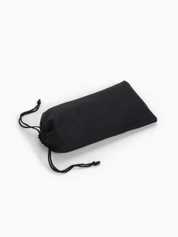 Чехол для очков на затяжке, длина 17.5 см, плотность 230 г/м&sup2;, чёрный
