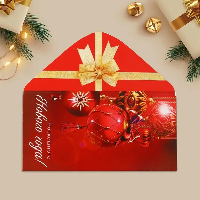 Конверт для денег &laquo;Роскошного Нового года!&raquo;, 16.5&times;8 см