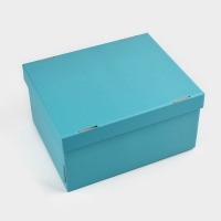 Коробка подарочная складная, упаковка, &laquo;Голубая&raquo;, 31 х 25.5 х 16 см