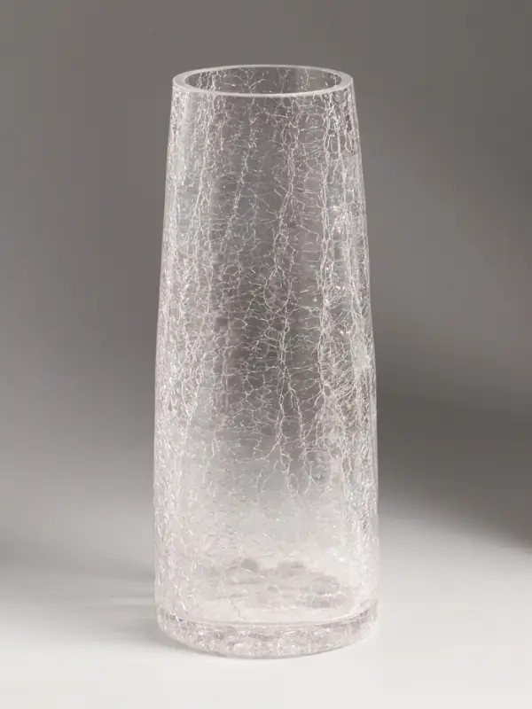 Ваза стекло настольная "Паутинка" классик, 25х10 см, прозрачный