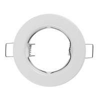 Светильник встраиваемый под лампу MR16, круг, металл, белый