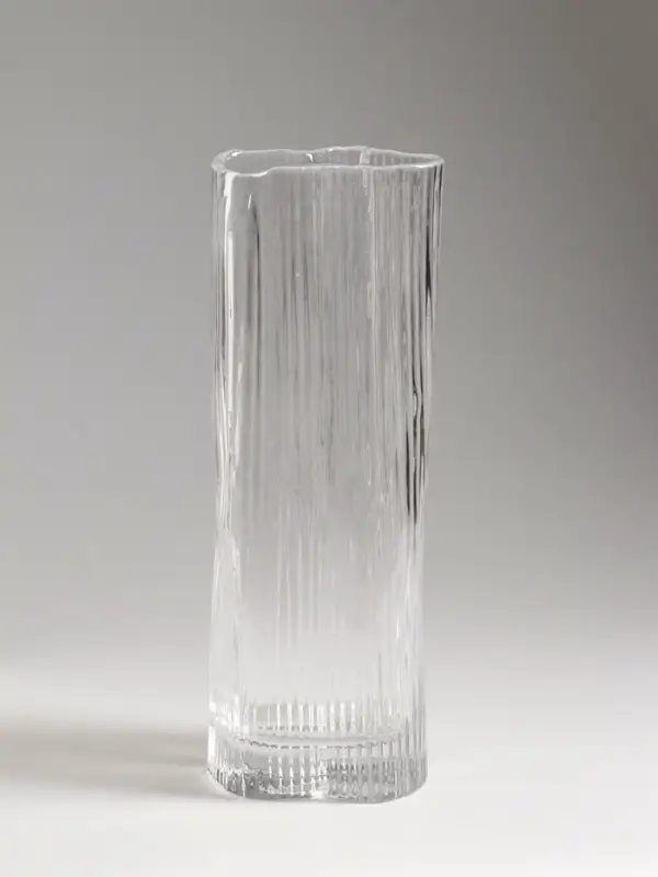 Ваза стекло настольная "Энико" 25х9 см, прозрачный