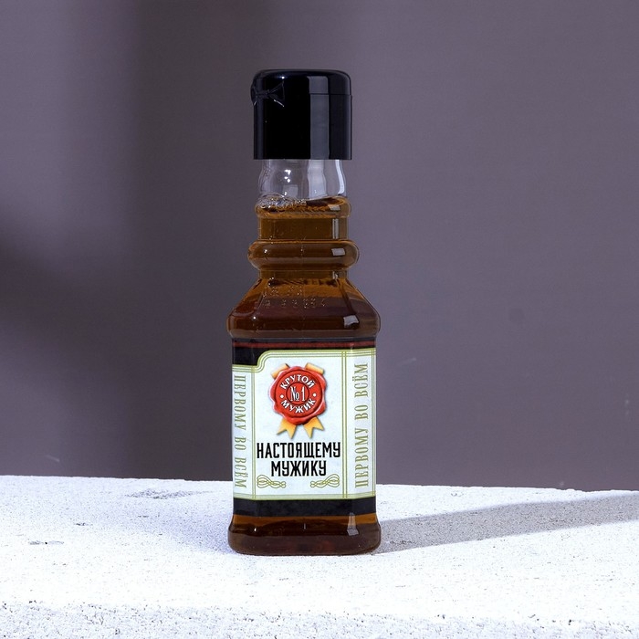 Гель для душа во флаконе виски &laquo;На удачу&raquo;, 100 мл, аромат пряного виски, Новый Год