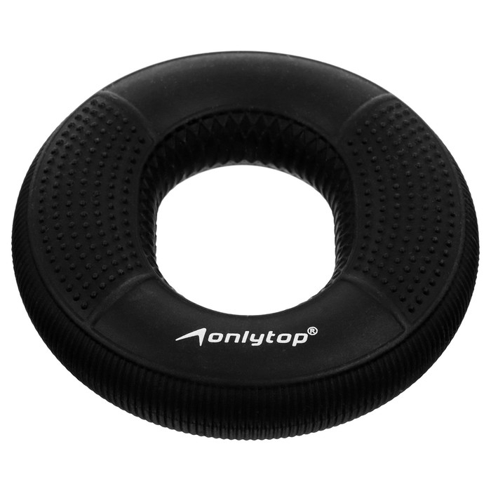 Эспандер кистевой с двойной нагрузкой ONLYTOP, массажный, 27-32 кг, цвет чёрный