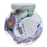 Блок с липким краем фигурный 45 х 45 мм, 50 листов 80 г/м2, deVENTE "Cute", МИКС х 4 цвета, в банке, цена за 1 штуку!