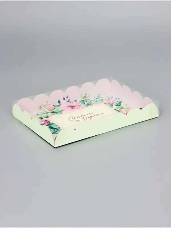 Коробка для печенья, &laquo;Счастья&raquo;, 22&times;15&times;3 см