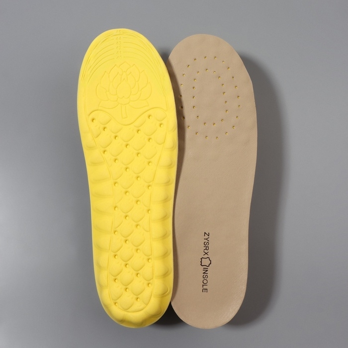 Стельки для обуви, универсальные, р-р RU до 45 (р-р Пр-ля до 46), 28,5 см, пара, цвет бежевый