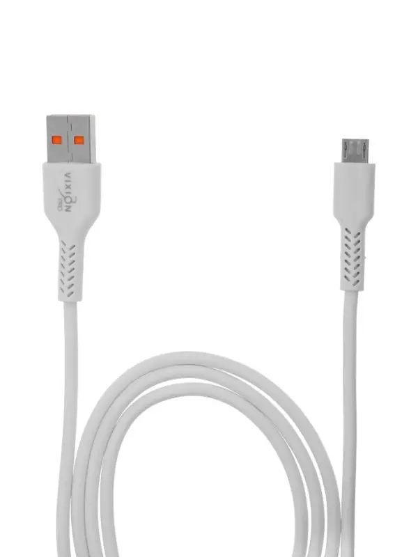 Кабель VIXION PRO VX-17m, USB  - micro USB, 2.1 А, 1 м, белый