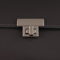 Застёжка для сумки, 3,9 &times; 2,6 см, цвет жемчужный серебряный