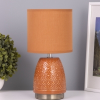 Лампа настольная "Масаки" 1х40Вт Е14 какао 15х15х30см