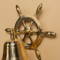 Рында &laquo;Штурвал&raquo;, 9.5&times;13&times;23 см, латунь