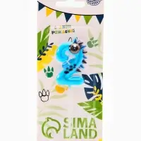 Свеча для торта цифра 2 &laquo;Зверюшка&raquo;, 5 см