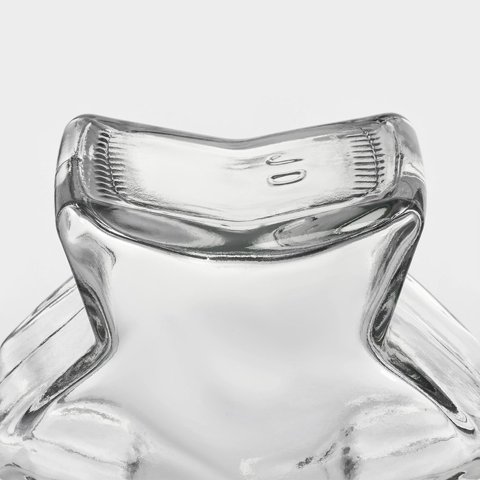 Банка стеклянная для хранения сыпучих продуктов Доляна &laquo;Парфе. Звезда&raquo;, 350 мл, 6,5&times;11,5 см, с пробковой крышкой