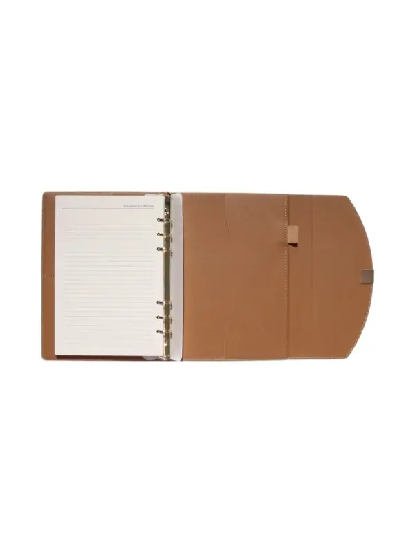 Органайзер на кольцах, A5, с клапаном, 80л, линия, к/зам, Бирюзовый