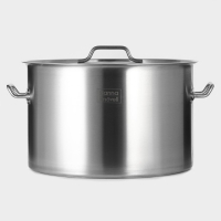 Кастрюля Hanna Kn&ouml;vell с крышкой, 35 л, d=40 см, h=26 см, толщина 1 мм, дно ТРС, толщина дна 4.6 мм, 201 сталь, индукция