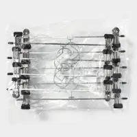 Вешалка для брюк и юбок с зажимами, 30&times;10 см, серебряная