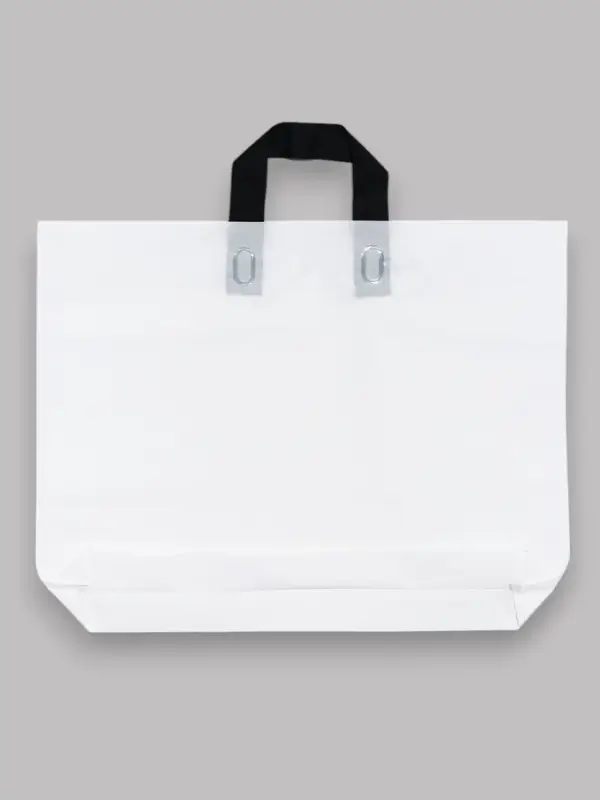 Пакет с петлевой ручкой белый 45 х 35 х 8 см 80 мкм