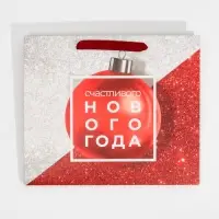 Пакет подарочный новогодний ламинированный &laquo;Мерцание&raquo;, ML 27 х 23 х 11.5 см