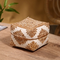 Корзинка плетеная "Манадо" бамбук 16х16х12 см, светлая